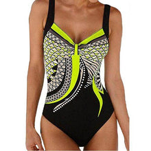 Load image into Gallery viewer, Minimalism Le Retro Print One Piece Swimsuit