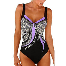 Load image into Gallery viewer, Minimalism Le Retro Print One Piece Swimsuit