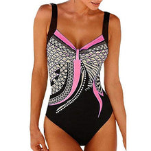 Load image into Gallery viewer, Minimalism Le Retro Print One Piece Swimsuit