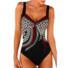 Load image into Gallery viewer, Minimalism Le Retro Print One Piece Swimsuit