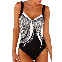 Load image into Gallery viewer, Minimalism Le Retro Print One Piece Swimsuit